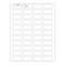 Nevs Patient Charge Laser Sheet - 44 labels/sheet 13/16" x 1-7/10" White CS-PB-44 - alternate 2